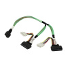 Кабель Amphenol Cable 05-50065-00 U.2 Enabler, HD (SFF8643) -to- (2x SFF8639), 50cm, Used to attach directly to the 8639 interface of the NVMe driv