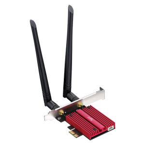 Адаптер беспроводной связи (Wi-Fi) CUDY BE9300 7 PCI Express Adapter 7 Bluetooth 5.4 PCI Express Adapter with Heatsink, Intel BE200 module, Tri-band