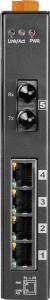 Коммутатор 4 x PoE 10/100BaseTX, 1 x 10/100BaseFX, многомод, разъем ST, металлический корпус