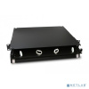 Hyperline FO-19BX-1U-D1-3xSLT-W120H32-EMP Патч-панель 19” универсальная, пустой корпус, 1U, 1 выдвижной лоток (drawer 1U), 3 слота (3х1), вмещает 3 FP