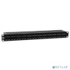 Hyperline PPHD-19-48-8P8C-C6A-110D Патч-панель высокой плотности 19", 1U, 48 портов RJ-45, неэкранированная, категория 6A, Dual IDC