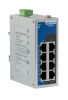 Неуправляемый промышленный Fast Ethernet коммутатор, 8 x 100M RJ45, питание 12~48VDC, монтаж на DIN-рейку