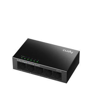 Коммутатор CUDY Коммутатор/ 5-Port Gigabit Ethernet Splitter,5 10/100/1000M RJ45 Ports, Loop Detection, USB-C Power Input, Plug & Play