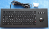 Промышленная клавиатура K-TEK-M361-MTB-FN-BL-BT-DWP-US/RU-USB встраиваемая, IP65, русифицированная, 85 кл., чёрная панель, регулируемая подсветка, USB