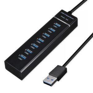 Блок питания KS-IS KS-568 USB хаб 7 x USB 2.0 F в USB 3.0 Type A M с БП