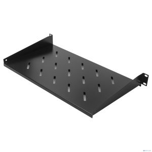 NEOMAX Полка 19"1U, для настенного шкафа 520x400; глубина полки 250мм, ширина 484мм; цвет черный [NM-SHF-1U40-101-BK]