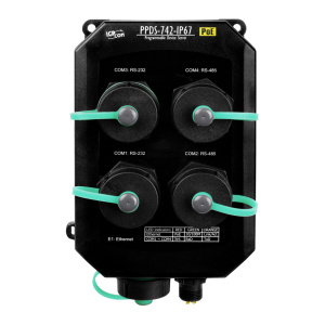 4-портовый программируемый преобразователь Modbus RTU/ASCII в Modbus TCP с возможностью питания PoE, с защитой IP67