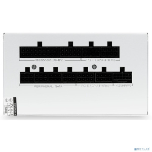 Power Supply HSPD, 850W 80+ Gold (ATX, 3.1, PCIe 5.1, Full modular, 1x24(20+4)pin mesh 550mm, 2xCPU 8(4+4)pin 700mm, 2xPCIe*2 8(6+2)pin 600+150mm, 1x1