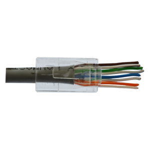 Коннектор Lanmaster (LAN-EZ45-8P8C/U6-100) UTP кат.6 RJ45 прозрачный (упак.:100шт)
