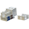 Вставка Hyperline KJ9-8P8C-C5e-90-WH Вставка Keystone Jack RJ-45 (8P8C), категория 5e, белая