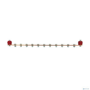 NTSS 19" шинка медная для заземления на изоляторах, длина 485 мм NTSS-CBR-INS