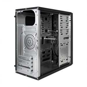 Корпус Minitower ExeGate BA-203U (mATX, без БП, 3*USB+1*USB3.0, аудио, черный)