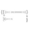Кабель L285MM004-SD-R Cable MCIO x8 74P (прямой Straight Type) -TO- MCIO x8 74P (угловой Right Angle) , 85 Ohm, L:80cm
