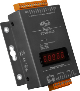 8-портовый программируемый сервер RS-232 и RS-485 с индикацией