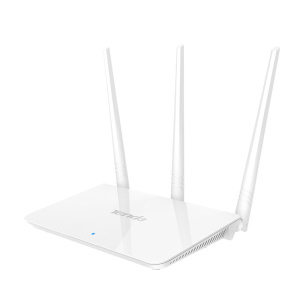 Маршрутизатор Tenda F3 Wi-Fi роутер N300 до 300 Мбит/с на 2,4 ГГц, 3x5dBi антенны, LAN 3x10/100 Мбит/с, WAN 1x10/100 Мбит/с
