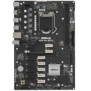 Asrock Q270 Pro BTC+ {LGA1151 (7th и 6th Generation Intel® Core™ i5/i3/Pentium®/Celeron® Processors) 2xDDR4 4xSATA RAID M.2 ATX}