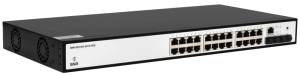 Коммутатор SNR Управляемый коммутатор уровня 2+, 24 порта 10/100/1000Base-T с поддержкой POE, 4 порта 1/10G SFP+, бюджет POE 370W
