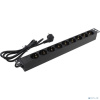 Exegate EX280848RUS Блок розеток ExeGate ServerPro PDU-19H902 Al-9S-EU1.8, 19",1U,алюм, 9Schuko, евровилка, 1.8м