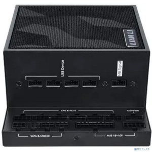 Lian Li Блок питания EG1000 / Black / ATX 3.1, 1000W, 80 PLUS Platinum, PCIe 5.1, APFC, USB HUB, 120mm FDB Fan, Fully Modular / G9P.EG1000.BE00.RU