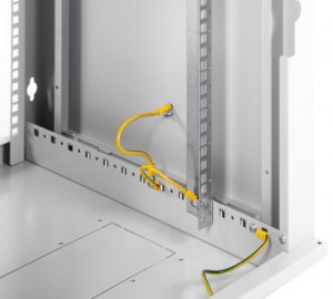 Шкаф коммутационный ЦМО ШРН-ЭКОНОМ (ШРН-Э-12.650) настенный 12U 600x650мм пер.дв.стекл 65кг серый 600мм 23.9кг 180град. 608мм