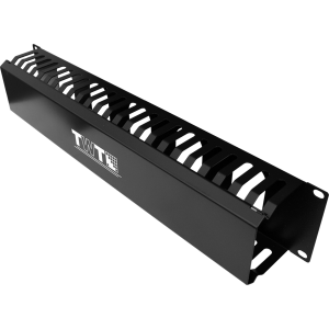 Органайзер Кабельный органайзер 19" c крышкой на 24 порта, 2U