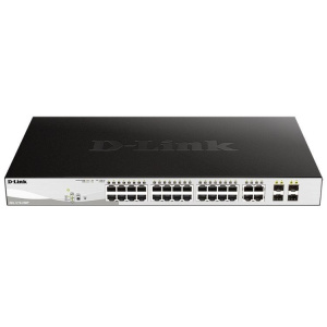 Коммутатор D-Link SMB D-Link DGS-1210-28MP/F3A Настраиваемый L2 с 24 портами 10/100/1000Base-T и 4 комбо-портами 100/1000Base-T/SFP (24 порта PoE 802.3af/at, PoE Коммутатор D-Link SMB D-Link DGS-1210-28MP/F3A Настраиваемый L2 с 24 портами 10/100/1000Base-T и 4 комбо-портами 100/1000Base-T/SFP (24 порта PoE 802.3af/at, PoE