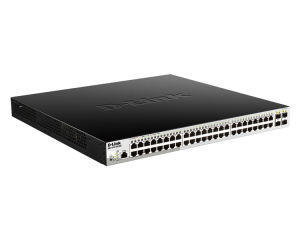 Коммутатор D-Link PROJ Управляемый L2 PoE-коммутатор, 48x1000Base-T PoE, 4x1000Base-X SFP, PoE-бюджет 193 Вт, защита от статического электричества до Коммутатор D-Link PROJ Управляемый L2 PoE-коммутатор, 48x1000Base-T PoE, 4x1000Base-X SFP, PoE-бюджет 193 Вт, защита от статического электричества до