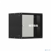 NTSS Шкаф настенный телекоммуникационный NTSS LIME 12U 550х450х635мм, 2 профиля 19, дверь стеклянная, боковые стенки несъемные, разобранный, черный RA