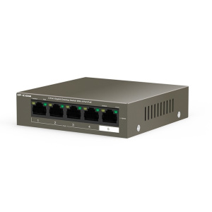 IP-COM G1105P-4-63W Коммутатор PoE неуправляемый 5-Ports 10/100/1000 Base-T / 4-Ports PoE (PoE бюджет 58W) IP-COM G1105P-4-63W Коммутатор PoE неуправляемый 5-Ports 10/100/1000 Base-T / 4-Ports PoE (PoE бюджет 58W)
