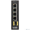 D-Link DIS-100G-5SW/A1A Промышленный неуправляемый коммутатор с 4 портами 10/100/1000Base-T, 1 портом 1000Base-X SFP, функцией энергосбережения и подд