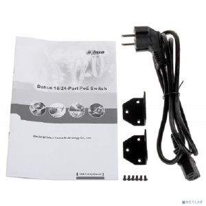 DAHUA DH-PFS4218-16ET-190 16-портовый управляемый коммутатор с РоЕ, уровень L2, 16xRJ45 100Mb PoE, 2хКомбо SFP/RJ45 1Gb uplink, суммарно 190Вт, коммут