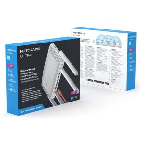 Маршрутизатор Netcraze Ultra (NC-1812) Мультигигабитный интернет-центр с Mesh Wi-Fi 7 BE7200, Smart-коммутатором 1×10G, 1×2.5G и 4×1G, многофункционал