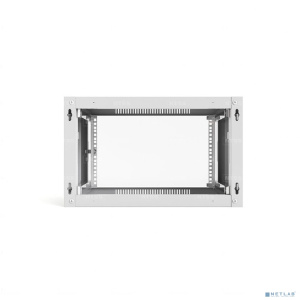 NTSS Шкаф настенный телекоммуникационный NTSS WS 6U 600х600х370мм, 2 профиля 19, дверь сплошная металл, боковые стенки съемные, разобранный, серый RAL