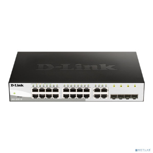 D-Link DGS-1210-16/G2A Настраиваемый L2 коммутатор с 16 портами 10/100/1000Base-T и 4 комбо-портами 100/1000Base-T/SFP
