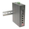 Промышленный PoE коммутатор OSNOVO SW-80402-I Промышленный PoE коммутатор Gigabit Ethernet на 4GE PoE + 2 GE SFP порта. Порты: 1 xGE (10/100/1000Base-