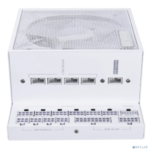 Lian Li Блок питания EG1000 / White / ATX 3.1, 1000W, 80 PLUS Platinum, PCIe 5.1, APFC, USB HUB, 120mm FDB Fan, Fully Modular / G9P.EG1000.WE00.RU