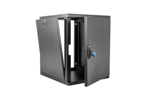 Шкаф ЦМО Шкаф телекоммуникационный настенный сварной 12U (600 350) съёмные стенки, дверь металл, чёрный