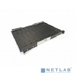 Hyperline TSS3-600-RAL9004 Полка выдвижная c 19'' креплением, глубина 600 мм, нагрузка до 20 кг, для шкафов TTB глубиной 800-1200мм, цвет черный (RAL