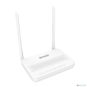 TENDA HG6 Оптический сетевой терминал N300 Wi-Fi GPON 1*SC/APC GPON Port, 1*1000Mbps RJ45 LAN Port, 3*100Mbps RJ45 LAN Ports, 1*USB Port, 1*VoIP Port