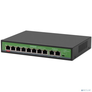 Digma DSP208F-2F-T120 Коммутатор V1 (L2) 10х100Мбит/с 8PoE 8PoE+ 120W неуправляемый Digma DSP208F-2F-T120 Коммутатор V1 (L2) 10х100Мбит/с 8PoE 8PoE+ 120W неуправляемый