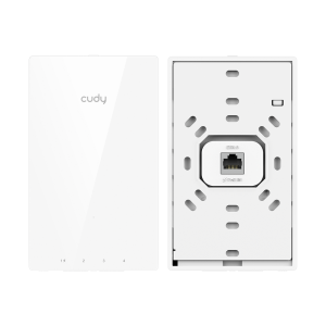 Точка доступа Wi-Fi CUDY AX3000 Gigabit Wall-Plate Wi-Fi 6 Access Point AX3000 Dual Band Wi-Fi 6 Wall Plate Access Point, Chipset MT7981+MT7531AE+MT79