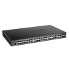 Коммутатор D-Link DGS-1250-52XMP/A1A L2 Smart Switch with 48 10/100/1000Base-T ports and 4 10GBase-X SFP+ ports (48 PoE ports 802.3af/802.3at (30 W),