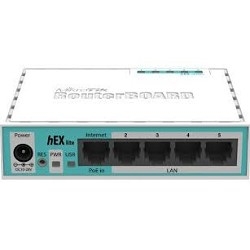 Маршрутизатор MIKROTIK RB750r2 hEX lite 4 порта 100Мбит/сек. + 1 порт WAN 100Мбит/сек. Маршрутизатор MIKROTIK RB750r2 hEX lite 4 порта 100Мбит/сек. + 1 порт WAN 100Мбит/сек.