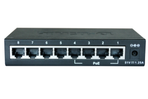 Коммутатор D-Link Неуправляемый PoE-коммутатор, 8x100Base-TX (4x100Base-TX PoE), PoE-бюджет 52 Вт, корпус металл Коммутатор D-Link Неуправляемый PoE-коммутатор, 8x100Base-TX (4x100Base-TX PoE), PoE-бюджет 52 Вт, корпус металл