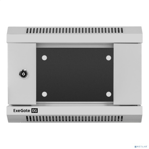 Exegate EX300249RUS Шкаф телекоммуникационный 10" настенный 4U ExeGate EC-WM-4U.310.G.GREY (10”, 4U, 330x310x230mm (ШхГхВ), передняя дверь закаленное