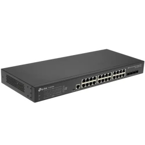 Коммутатор TP-Link SMB TP-Link SG3428X Управляемый JetStream уровня 2+ с 24 гигабитными портами RJ45 и 4 портами SFP+