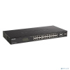D-Link DGS-1100-26MPV2/A3A Настраиваемый L2 коммутатор с 24 портами 10/100/1000Base-T и 2 комбо-портами 1000Base-T/SFP (24 порта PoE 802.3af/at, PoE-б
