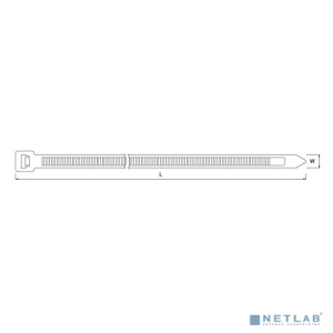 Hyperline GT-380EHD Стяжка неоткрывающаяся, для высоких нагрузок, безгалогенная (halogen free), 380x12.6 мм, полиамид 6.6, -40°C - +85°C, усилие разры