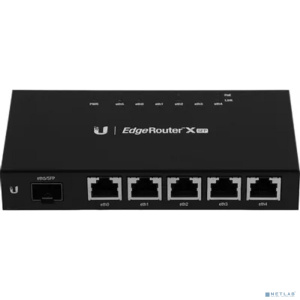 UBIQUITI ER-X-SFP Маршрутизатор 5x Ethernet, 1x SFP, раздача PoE