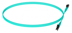 Патч-корд Panduit FZ2ELLNLNSNM001 2x50/125 OM4 LC дуплекс-LC дуплекс 1м LSZH аквамарин